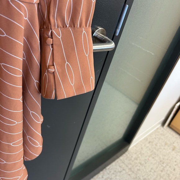 C/MEO Collective S EUC ultra wrap classic pattern blouse dress classic and lux - Picture 8 of 15